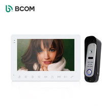 Bcom IP65 waterproof 7" touch button visual intercom with mointor relay /motion detection and leave message